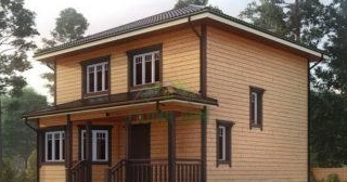 Двухэтажный дом из бруса в Новокузнецке от РемСтройЦентр - строительство от 134264 руб.